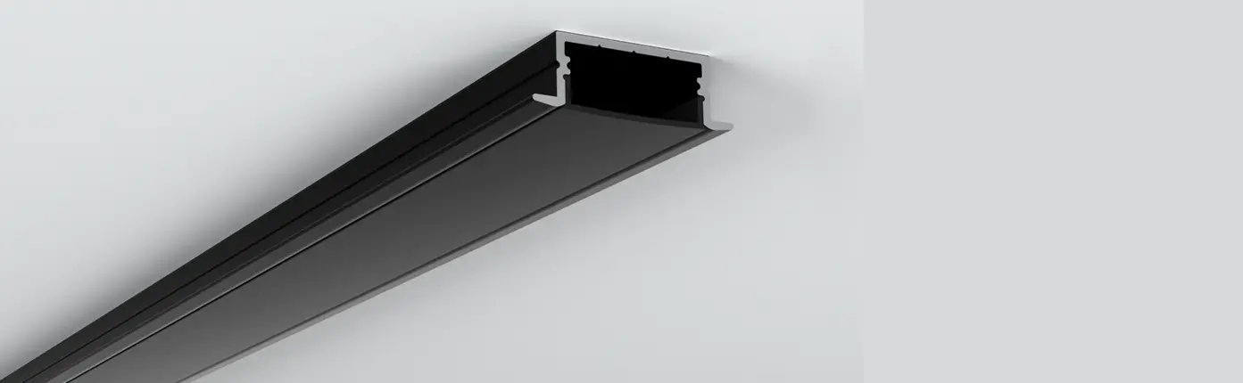 Black aluminum profiles