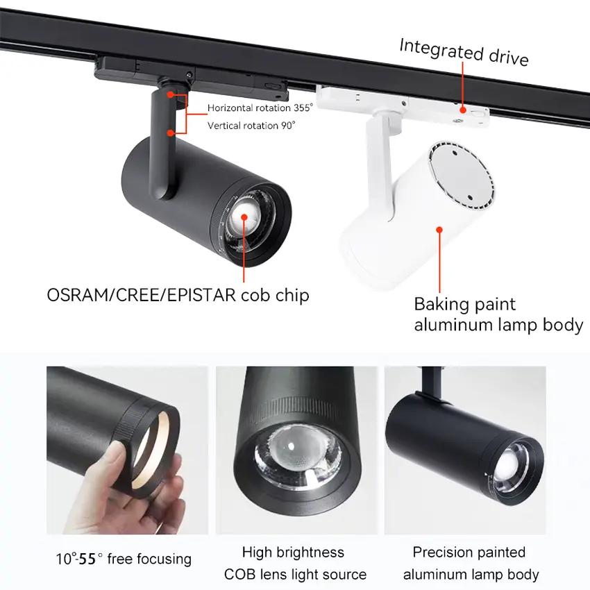 Integrated track light