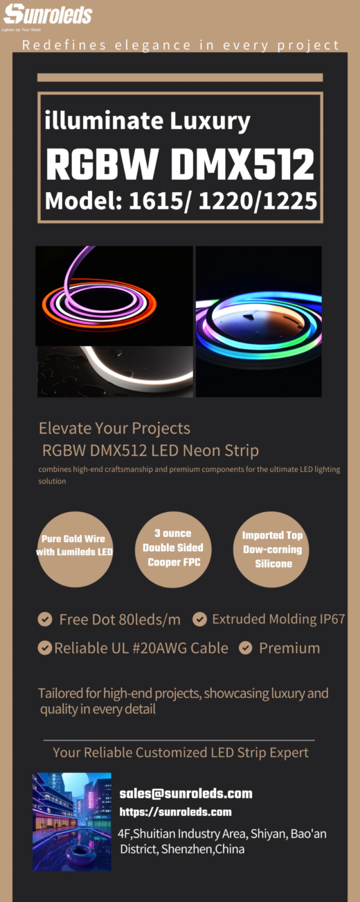 DMX512 RGBW LED Neon lights